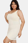 Zivame High Compression Shaping Dress - Oyster White — thumbnail 9